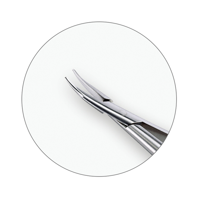 if-6003 方柄眼用显微持针钳(弯钝头)